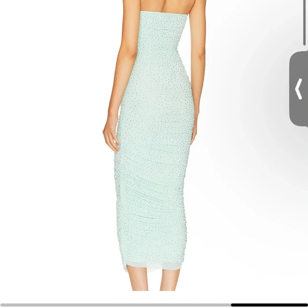 REVOLVE AFRM Covell Rhinestone Maxi Dress - ICE BLUE - Picture 4 of 6